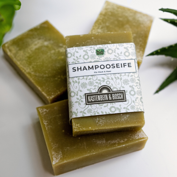 Shampoo-Seife auch festes Shampoo genannt von Kastenbein & Bosch Köln, biologisch, vegan